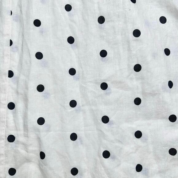Old Navy | Women | Ivory White Linen Blend Polka Dot Midi Sundress | Large - Picture 12 of 13